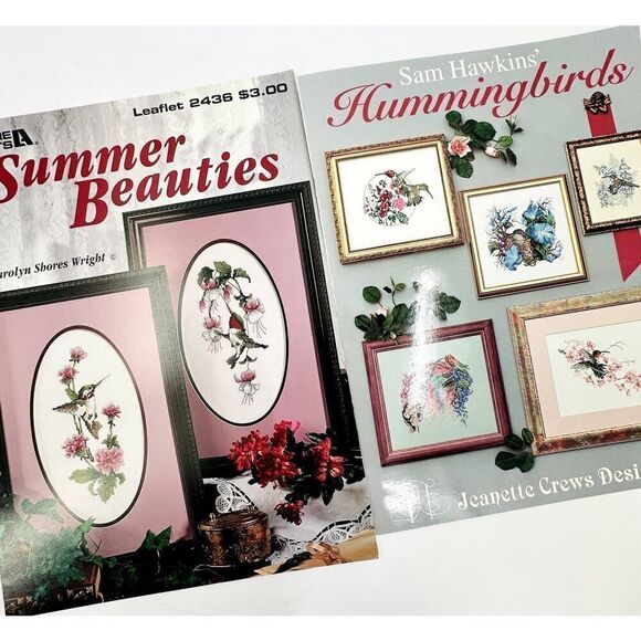 HUMMINGBIRD Bird Lover Counted Cross Stitch Chart Pattern Booklets Birdwatching - Picture 1 of 6